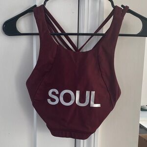 lululemon athletica Burgundy Sports Bra